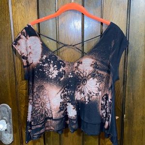 American Eagle Bleach Dye Shirt Women’s Medium